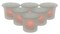 Brite Star Frosted Glass Battery Operated Flameless Votive Candles with Amber Flames - 2" - Pack of 6